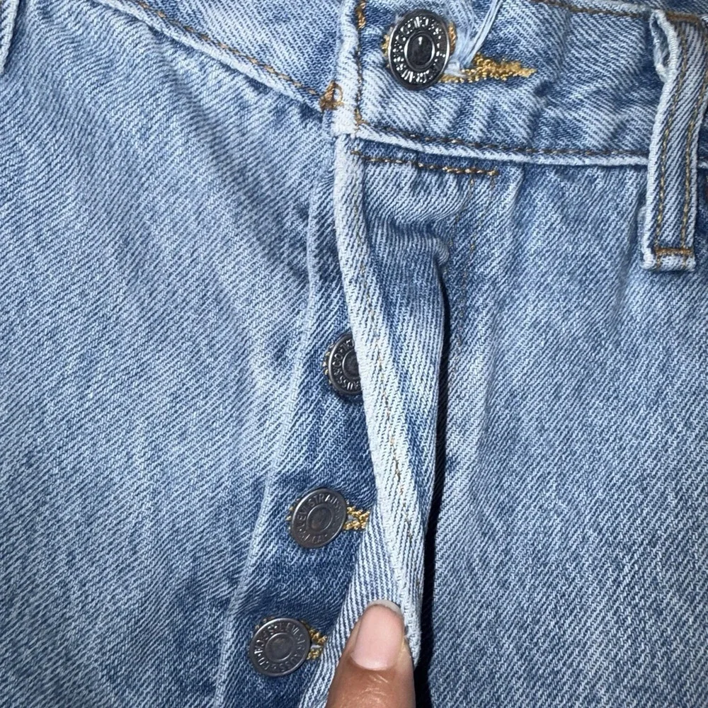 Levi's 501 Button Fly Straight Leg Blue Jeans Men's 34x34